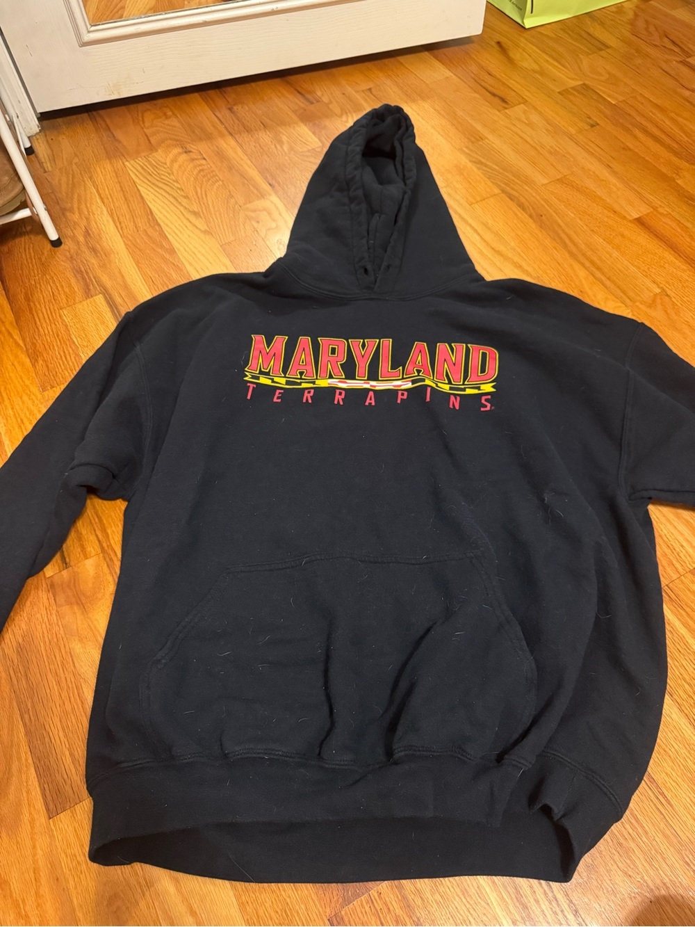 University of Maryland Black Hoodie Sweatshirt